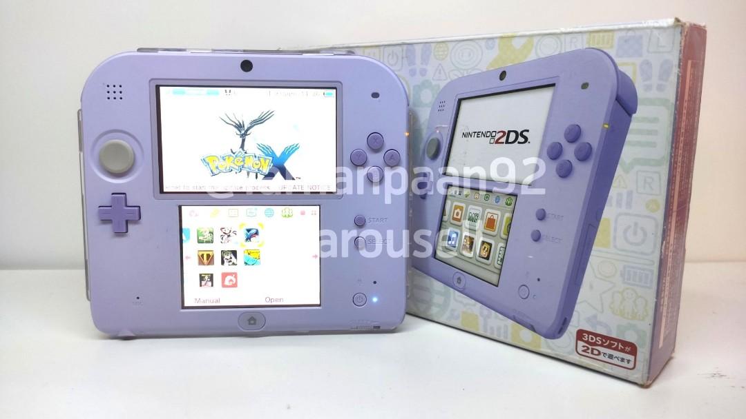 Nintendo 2DS Lavender Modded with 64gb Video Gaming Video Game