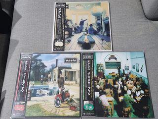 Oasis 3 x 2 Coloured Vinyl LP Bundle with Japanese Obi