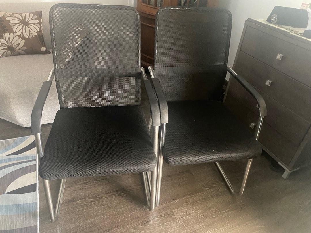 Office Chairs WITHOUT wheels, Furniture & Home Living, Furniture