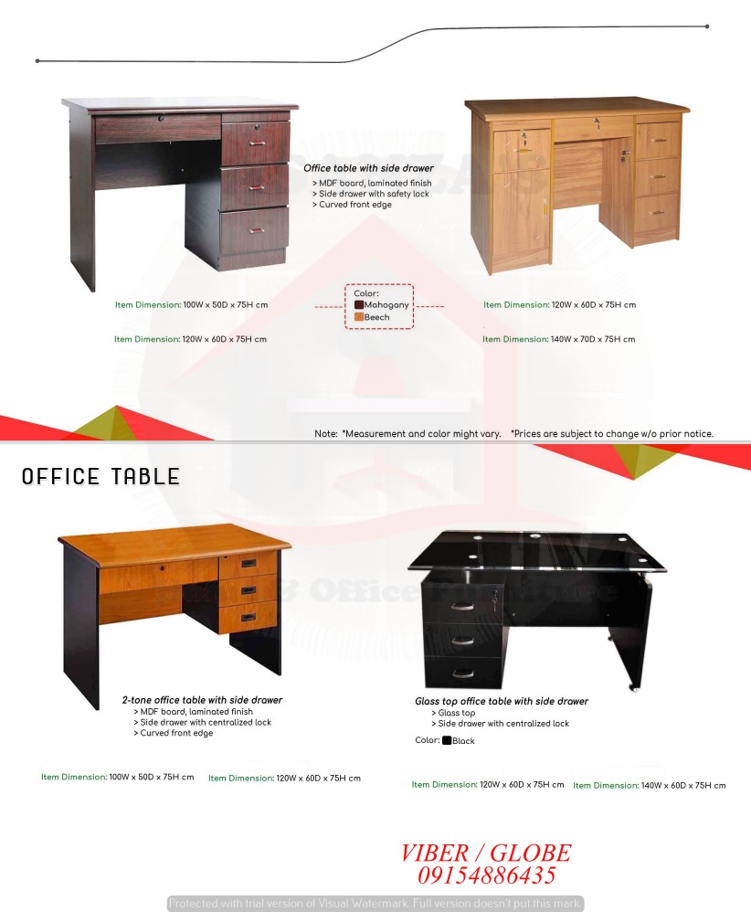 OFFICE TABLE WITH DRAWER (FACTORY PRICE), Furniture & Home Living