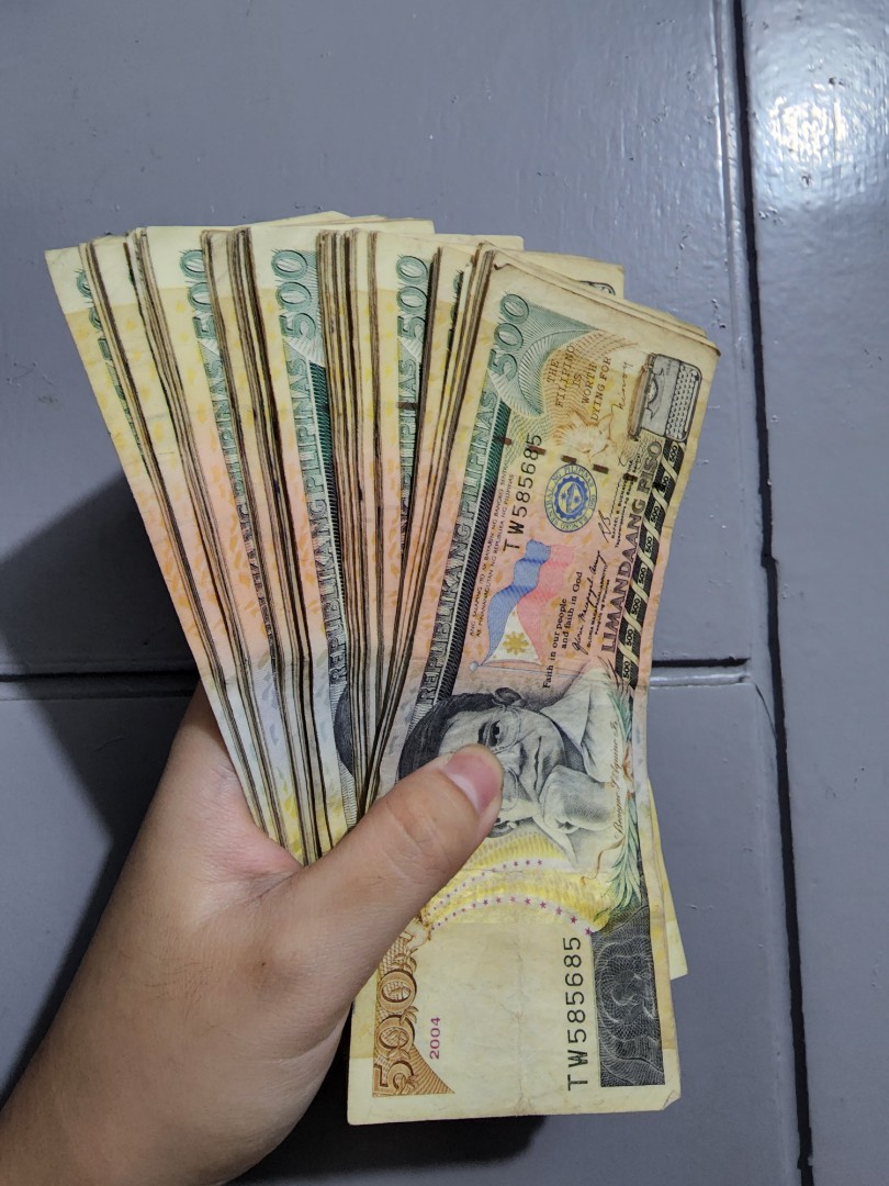 Old 500 Bill 3 for 500 pesos, Hobbies & Toys, Memorabilia & Collectibles,  Currency on Carousell