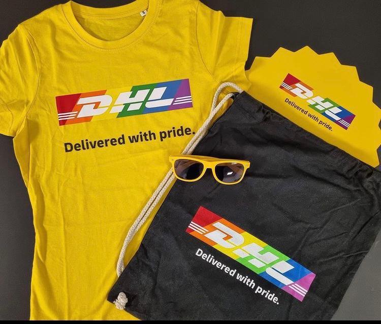 Original DHL Pride Package (Male & Female), Men's Fashion, Tops & Sets ...