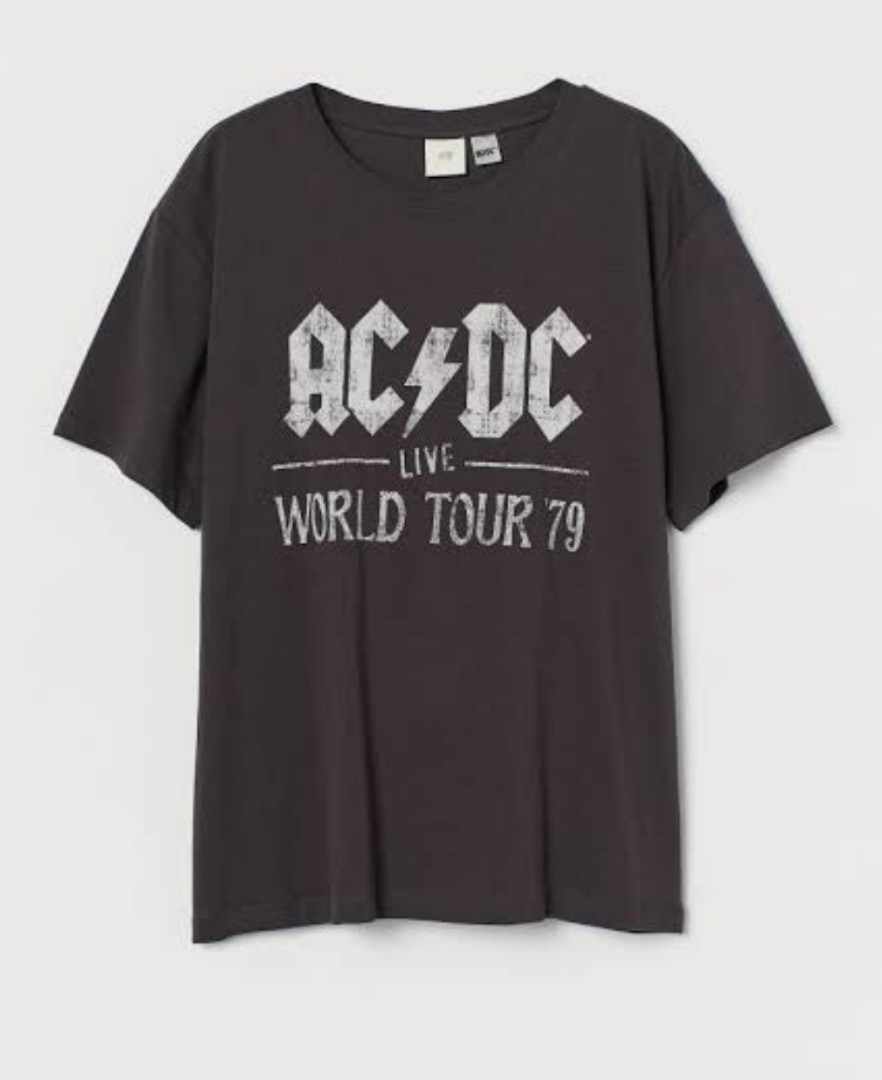 T shirt hotsell ac dc h&m