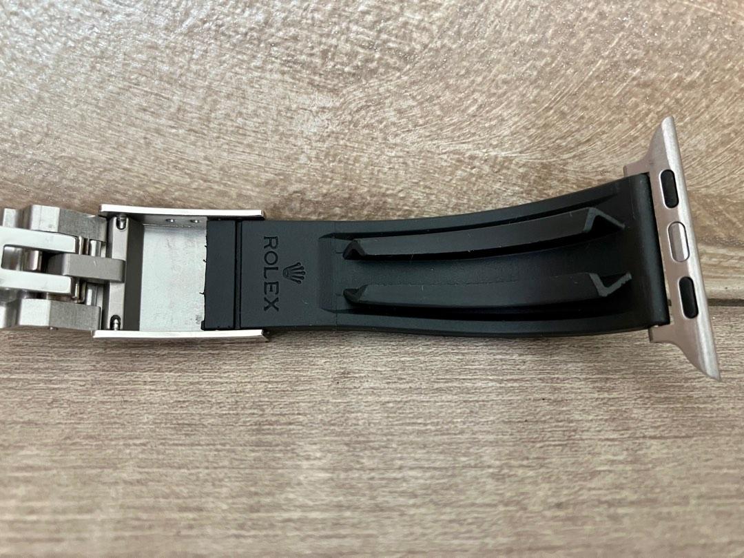 Oysterflex Strap for Apple Watch, Luxury, Watches on Carousell