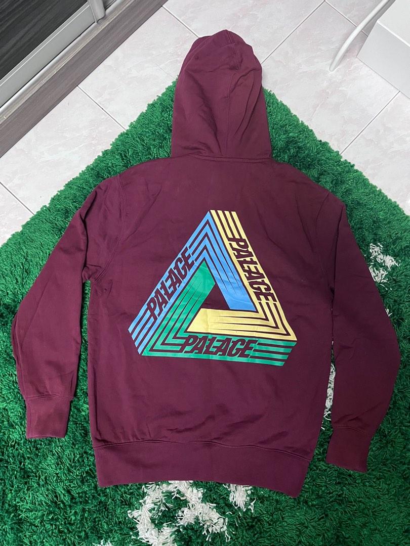 Palace burgundy hoodie online