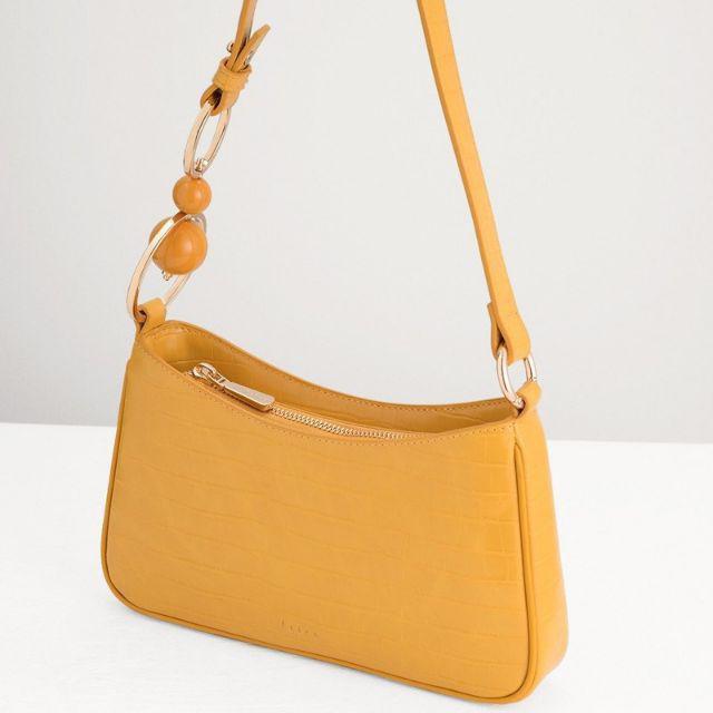 Tas Gucci tas selempang bahu kuning satu tas huruf kanvas wanita modis  kasual