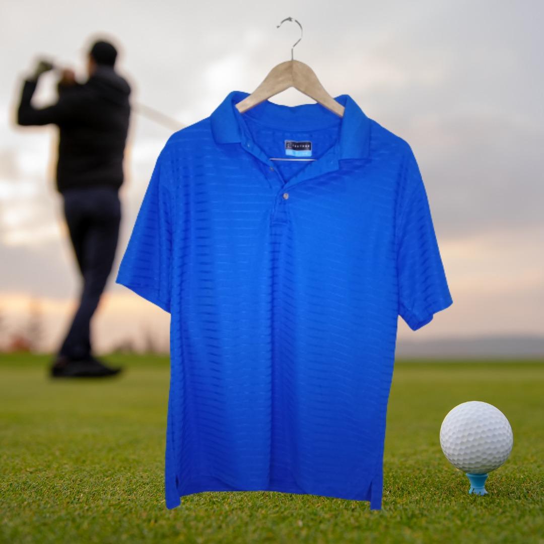 Polo Shirt Blue PGA TOUR Legit Men s Fashion Tops Sets