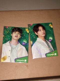 POSTCARD BTS TOKOPEDIA JUNGKOOK V JIMIN