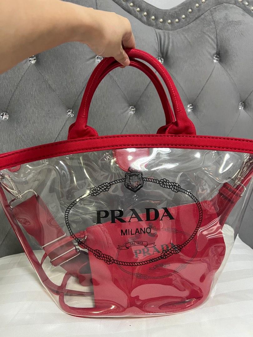 Prada pvc tote new arrivals