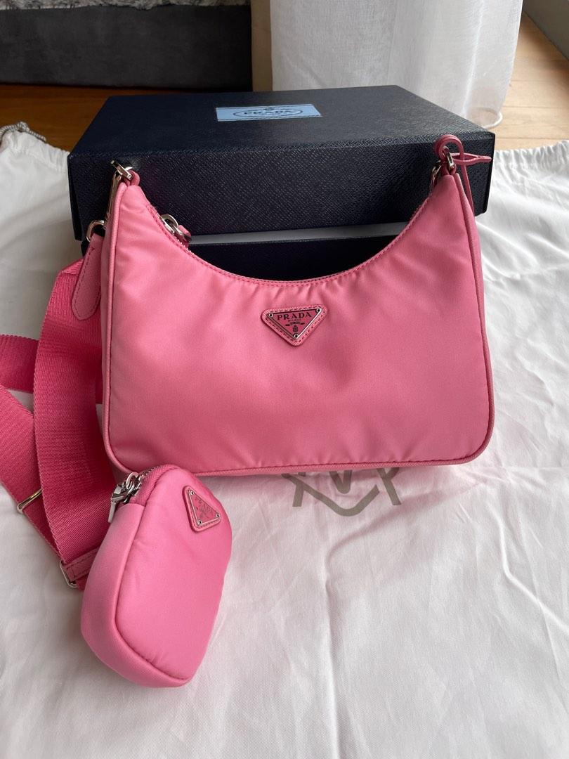 Prada Re-Edition 2000 Mini Bag Nylon Begonia Pink in Nylon