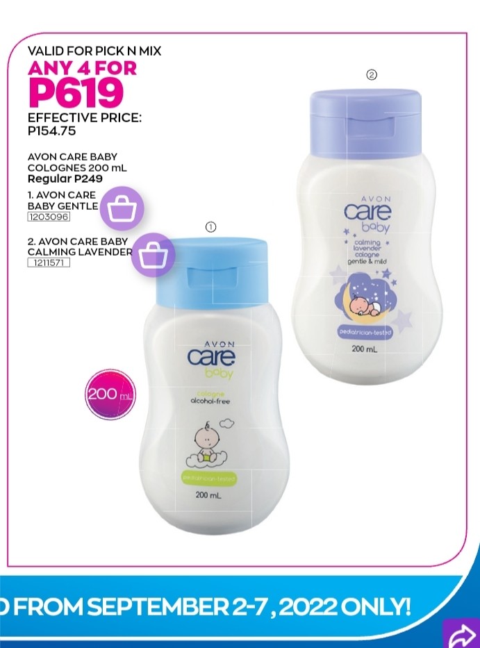 Avon care baby cologne clearance