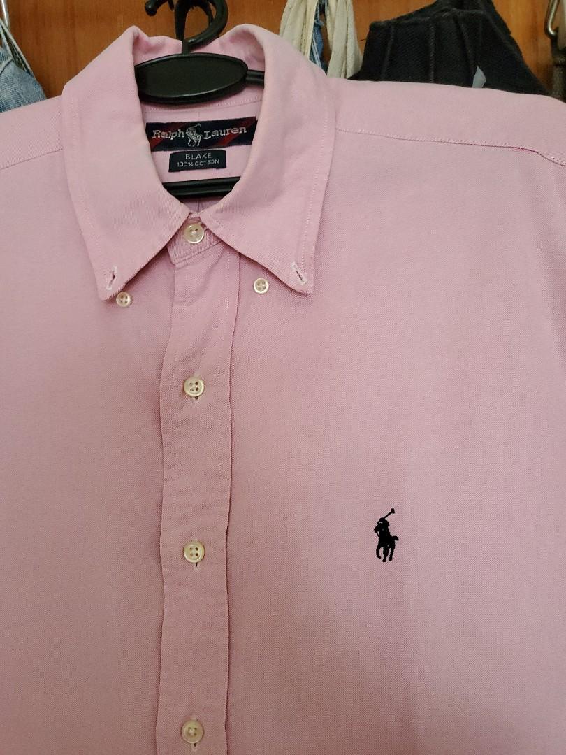 Ralph Lauren Pink Button Down Men s Shirt Size M Men s Fashion