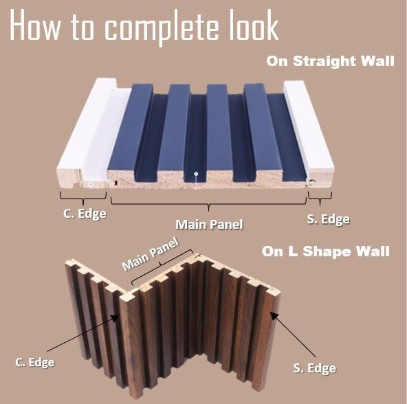 [READY STOCKS] Premium solid wood fluted panel stripes wall, Furniture ...