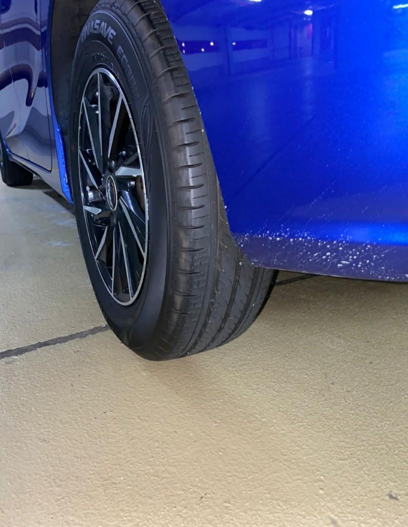 Rim & Tyre for Fit/Jazz, Car Accessories, Tyres & Rims on Carousell