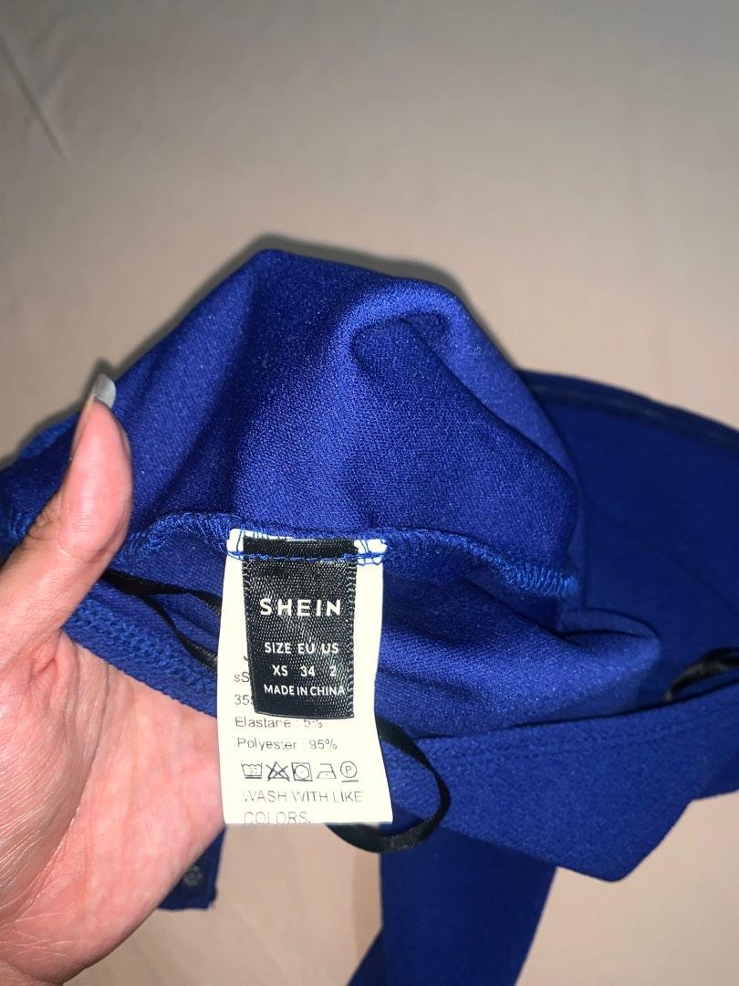 SHEIN Blue Bustier BodySuit Top, Women's Fashion, Tops, Others Tops on