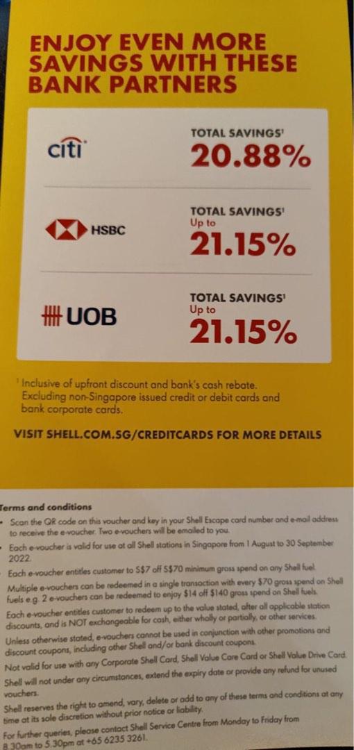 Shell $7 Petrol Discount Voucher Coupons - SPC Caltex Esso , Tickets ...