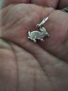 Silver pendant rabbit