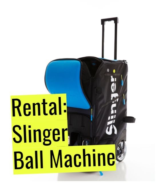 Slinger Ball Machine Rental, Sports Equipment, Sports & Games, Racket