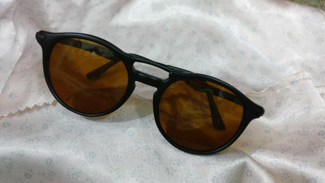 Spectacle Vintage Nastek 6181 Black Round NASA Technology Sunglasses