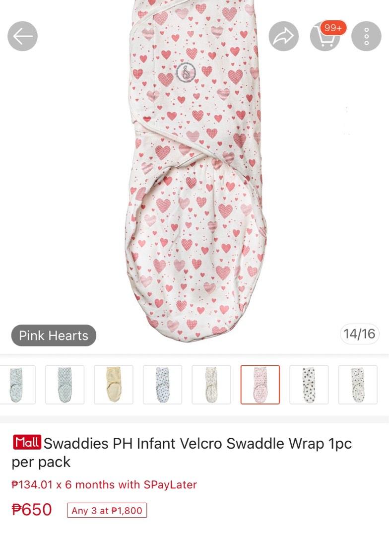 Swaddies PH Infant Velcro Swaddle Wrap, Babies & Kids, Babies & Kids