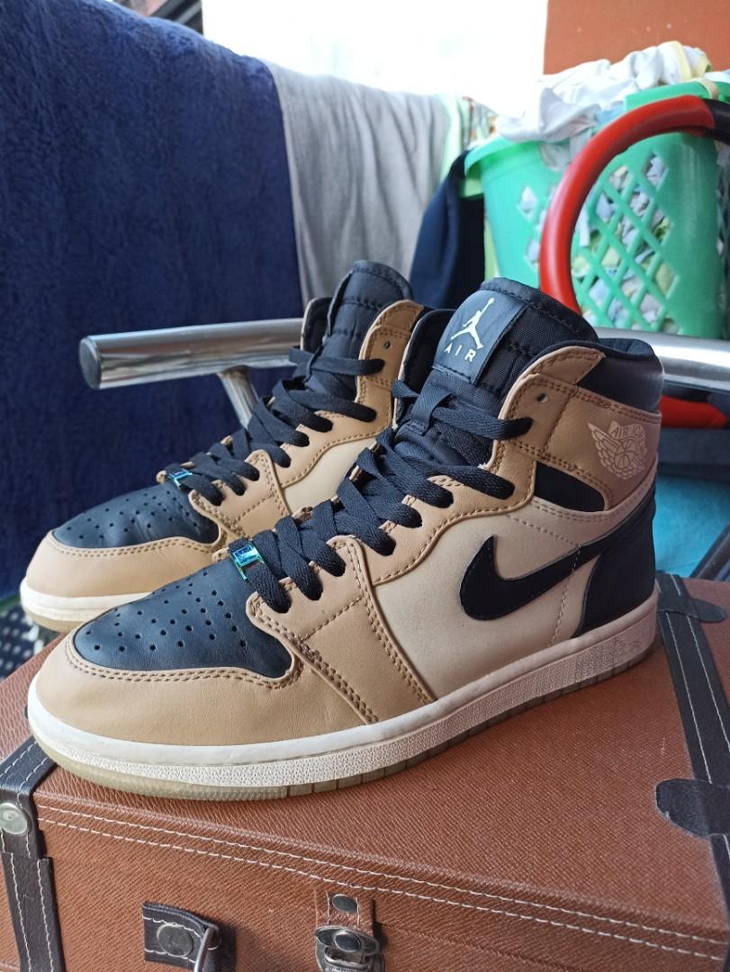 SNEAKERS NIKE AIR JORDAN RETRO HIGH BLACK MUSHROOM ukuran 42