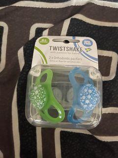 Twistshake pacifier and holder