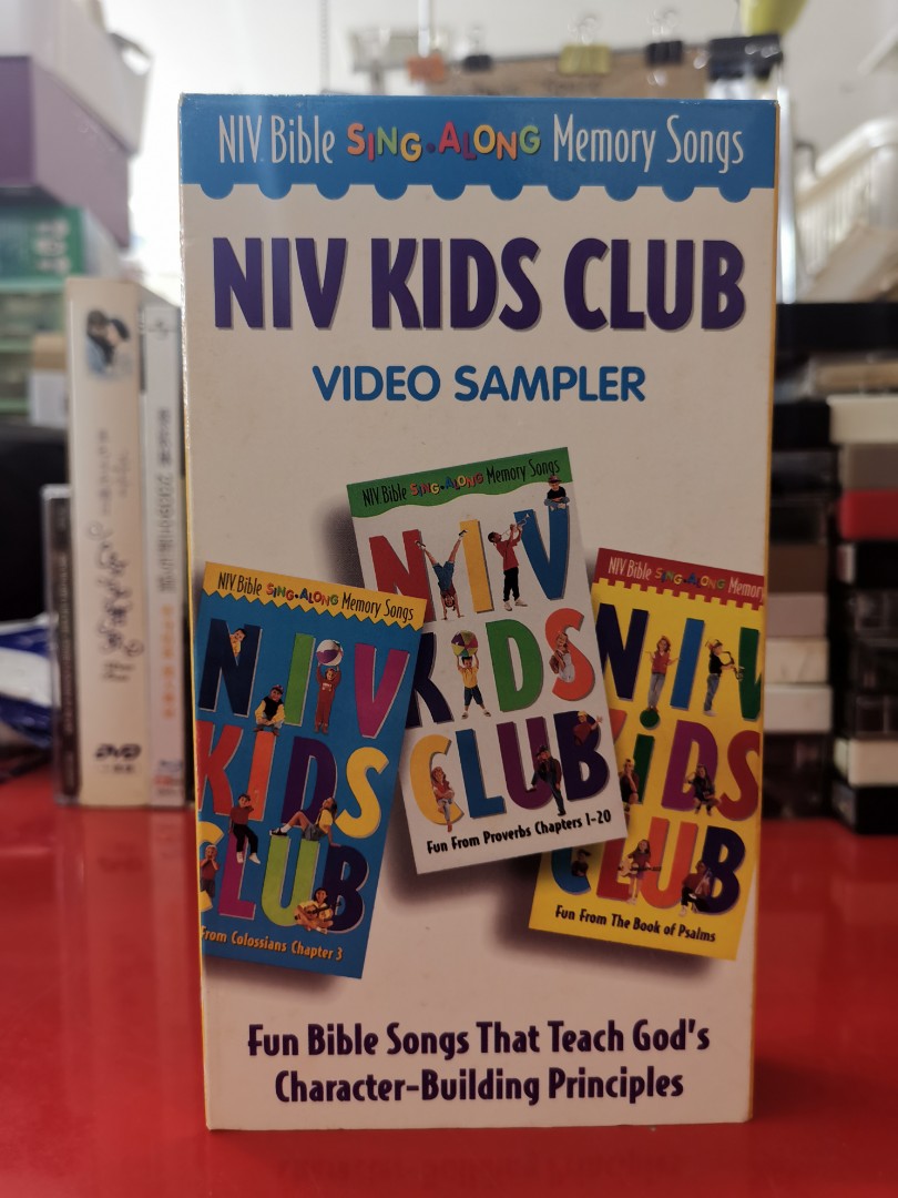 VHS) NIV KIDS CLUB VIDEO SAMPLER Fun Bible Songs That Teach God's  Character- Building Principles, Hobbies  Toys, Music  Media, CDs  DVDs  on Carousell