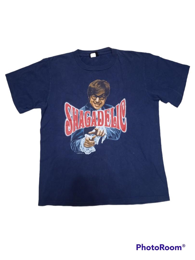 Vintage 90s Austin Powers Shagadelic T-Shirt, Men's Fashion, Tops 
