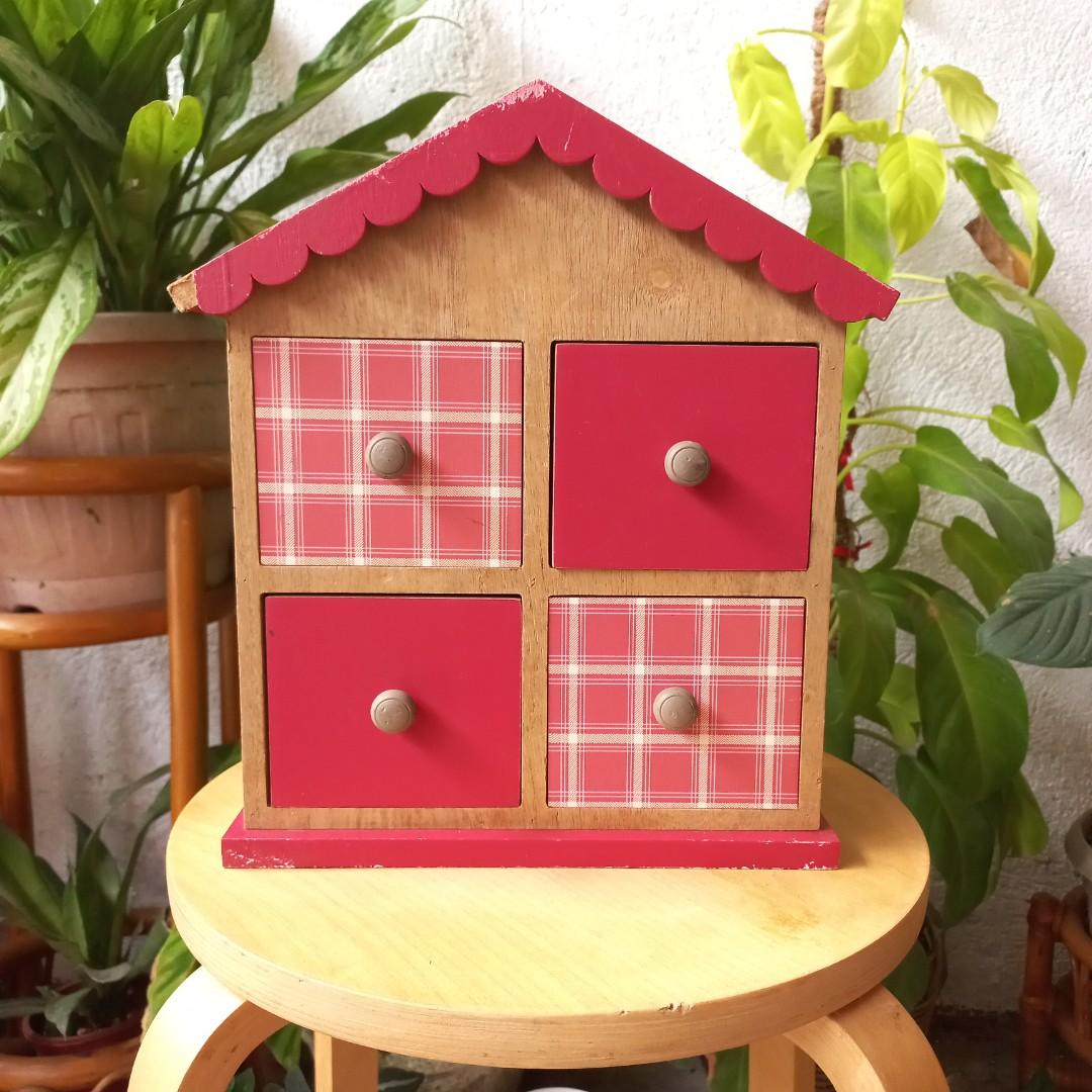 Wooden desk organizer drawer, Hobbies & Toys, Memorabilia