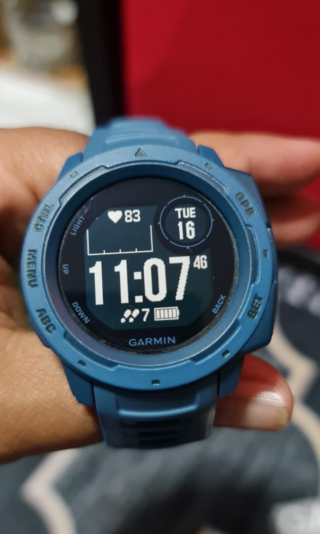 Garmin Instinct Lakeside Blue - 腕時計(デジタル)