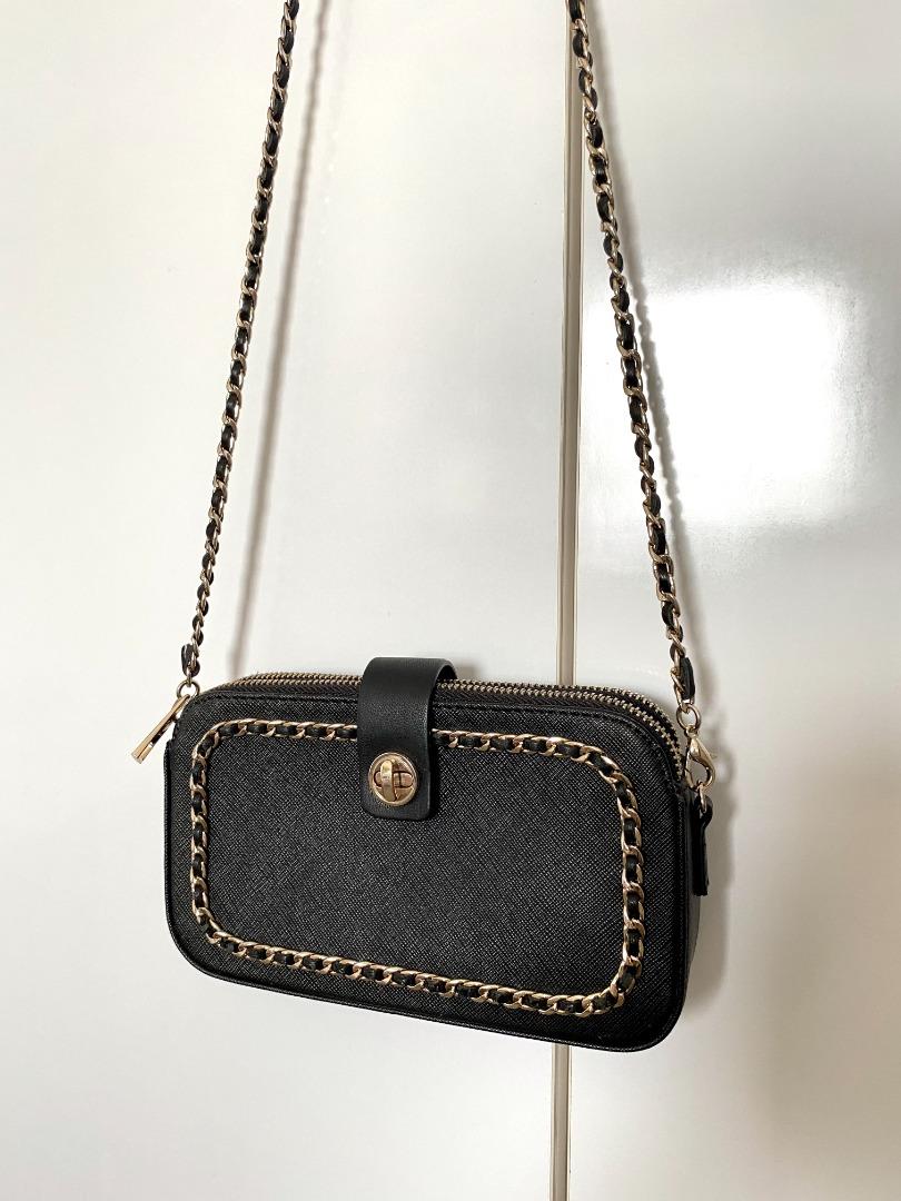Zara crossbody bag with discount chain