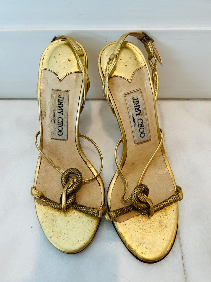 Gold sandals 2025 size 1