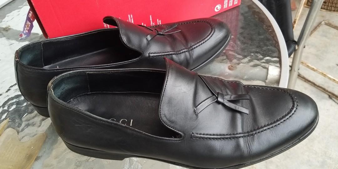 Kasut Gucci Leather, Men's Fashion, Footwear, Dress shoes on Carousell