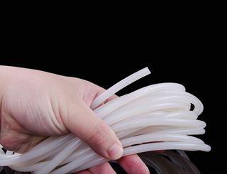 10meters Solid Silicone Cord Dia 3mm White Rubber Gasket Trim Seal Strips O Ring High Temperature Waterproof