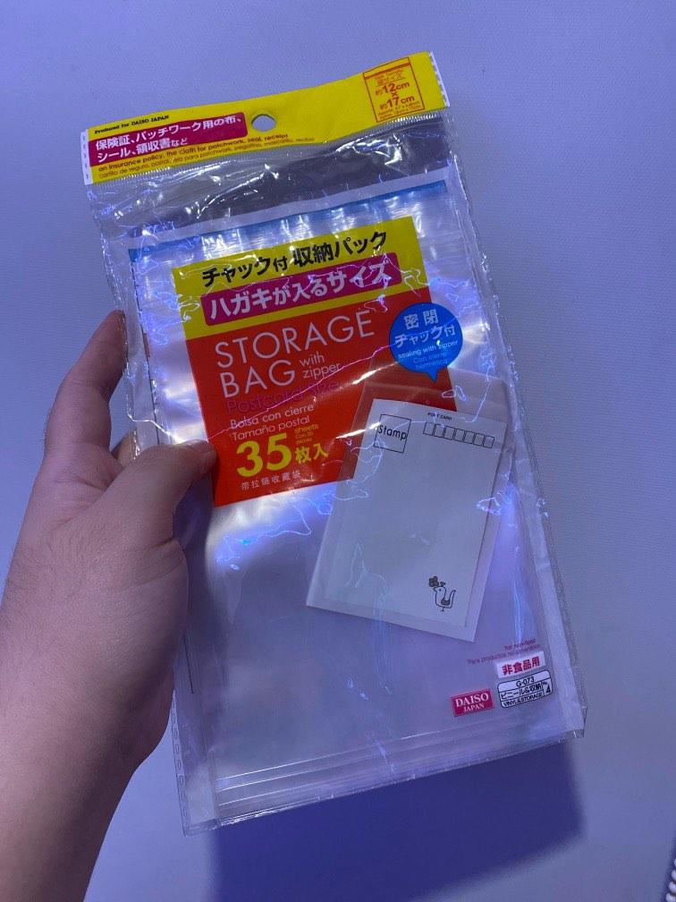 12pcs 12cmx17cm Clear Ziplock Bag from DAISO Furniture Home Living Home Improvement Organization Home Improvement Tools Accessories on Carousell