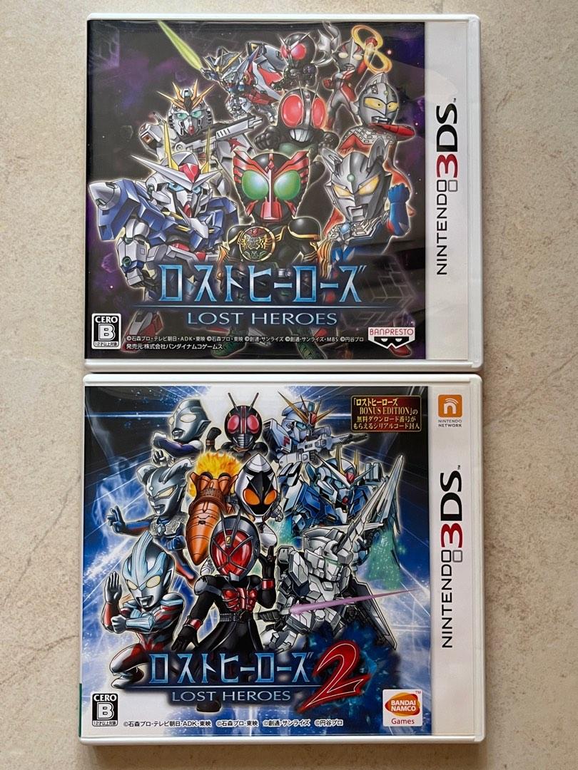 3DS BANDAI NAMCO LOST HEROES 1 2 SD GUNDAM KAMEN RIDER