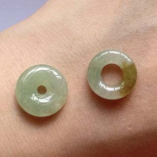天然緬甸a貨翡翠 小甜甜圈 扣子64191659705858110