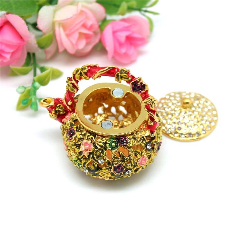 Accessory Teapot Jewelry Box For Display On Clear Glass