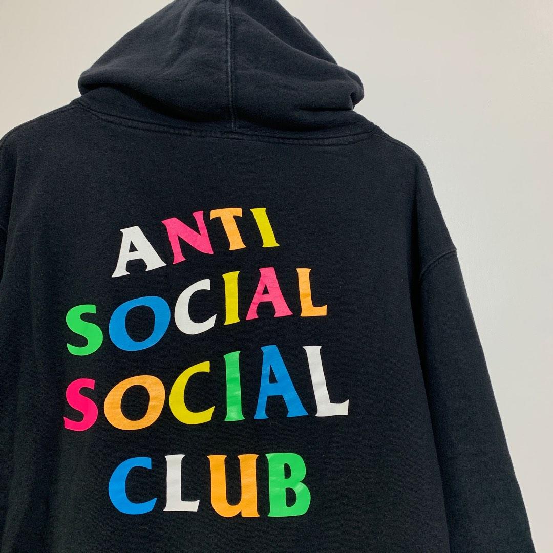 Anti Social Social Club x Frenzy Multicolor Logo Hoodie Black
