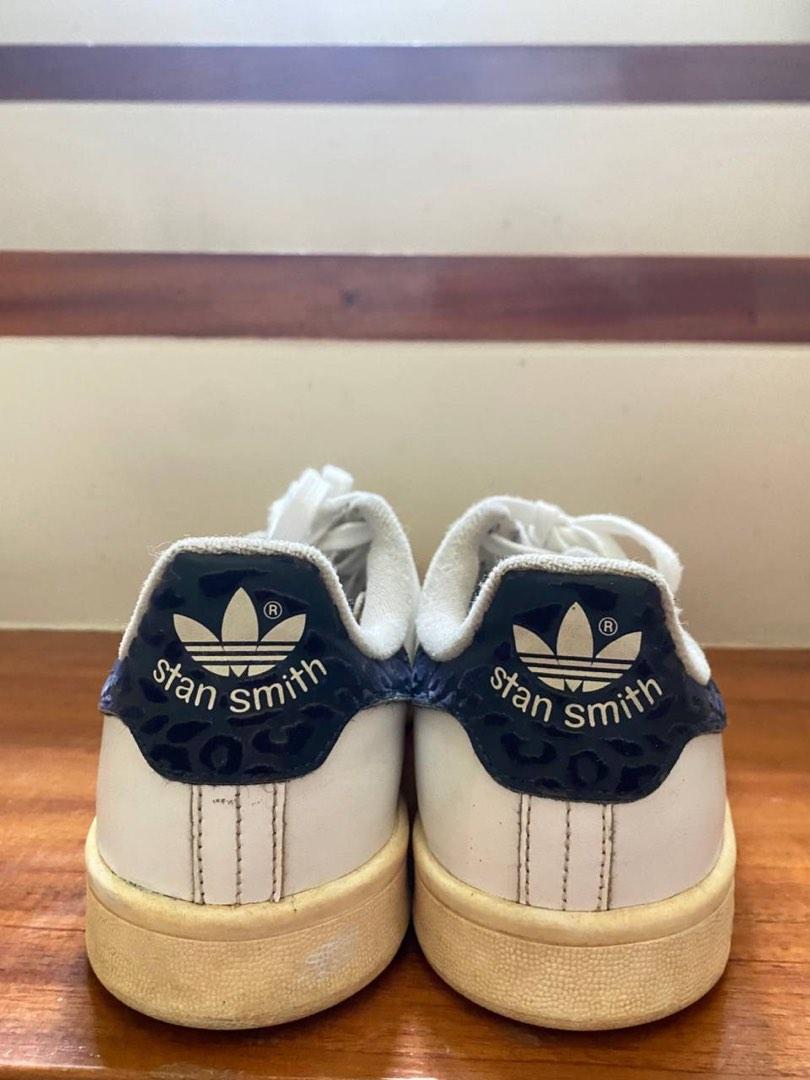 ADIDAS Rare Stan Smith with Indigo Velvet Leopard Print Women s