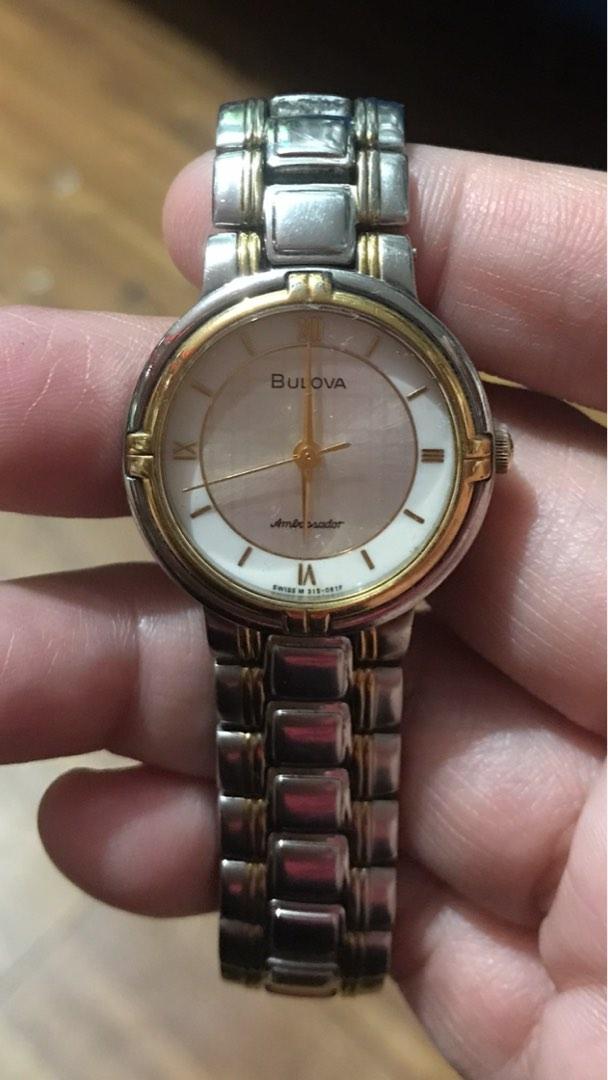 Authentic Bulova Ambassador Two Toned Swiss Watch 18K Gold Crown, Women's  Fashion, Watches  Accessories, Watches on Carousell
