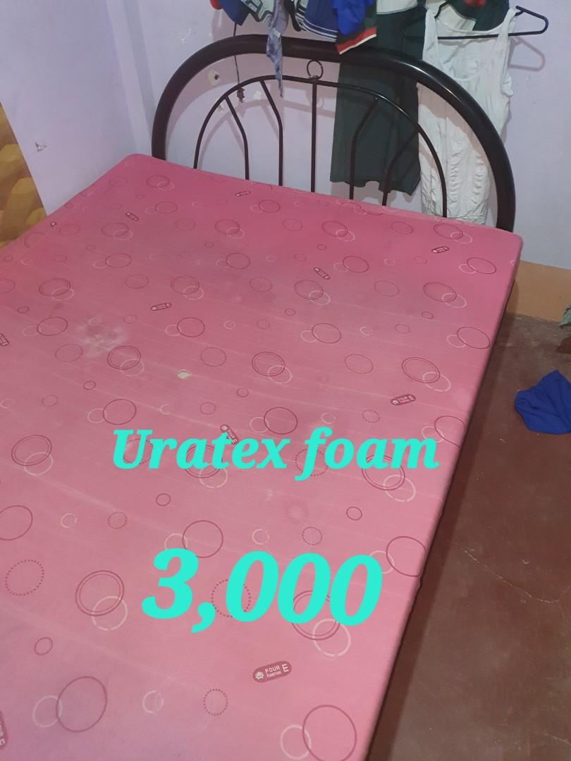 Bakal na bed, uratex foam, rattan Furniture & Home Living