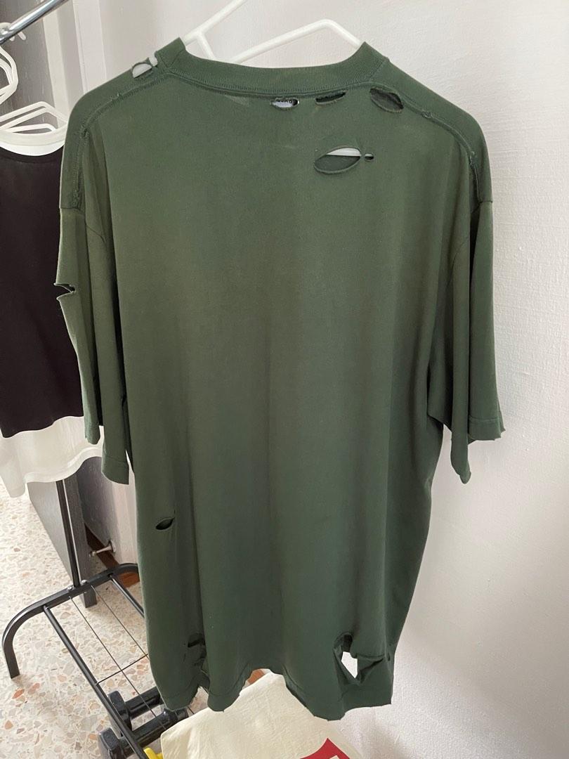 balenciaga t shirt with holes