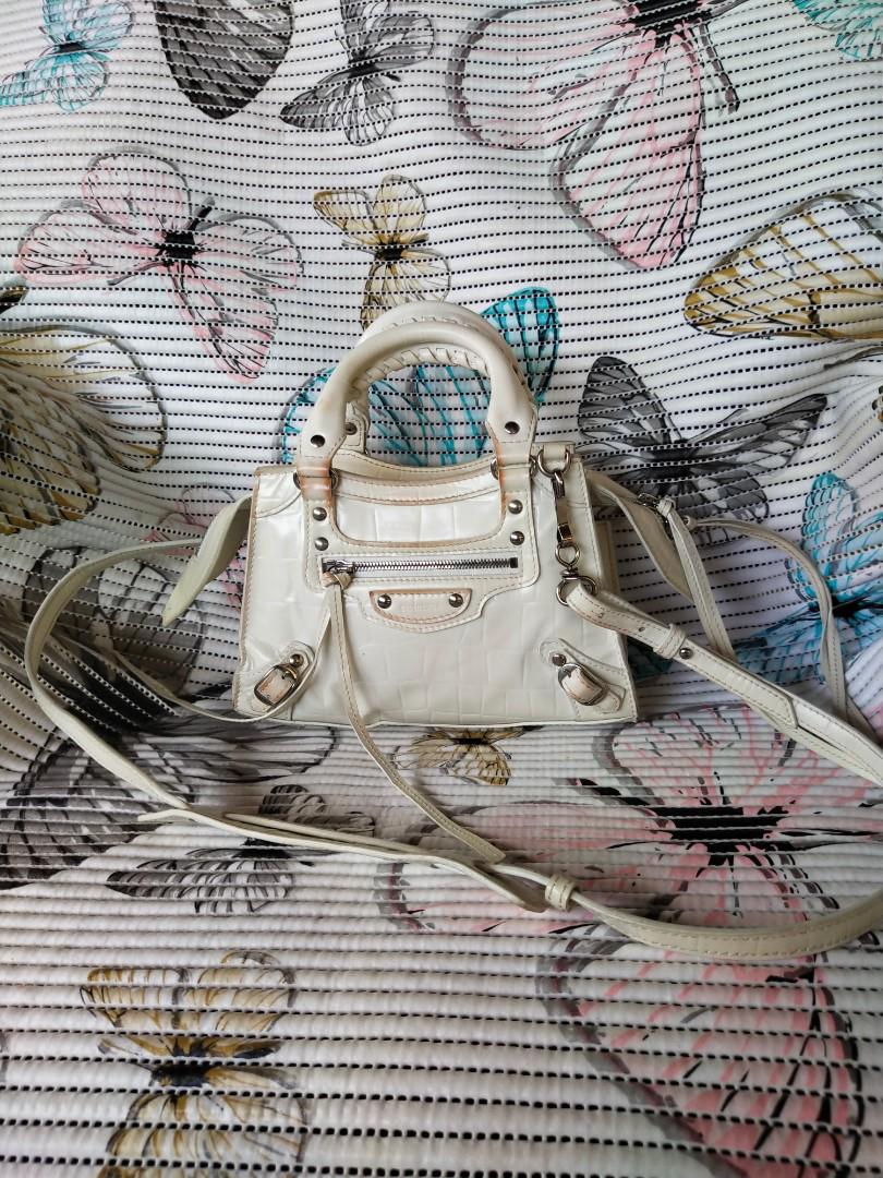 Balenciaga white mini city sales