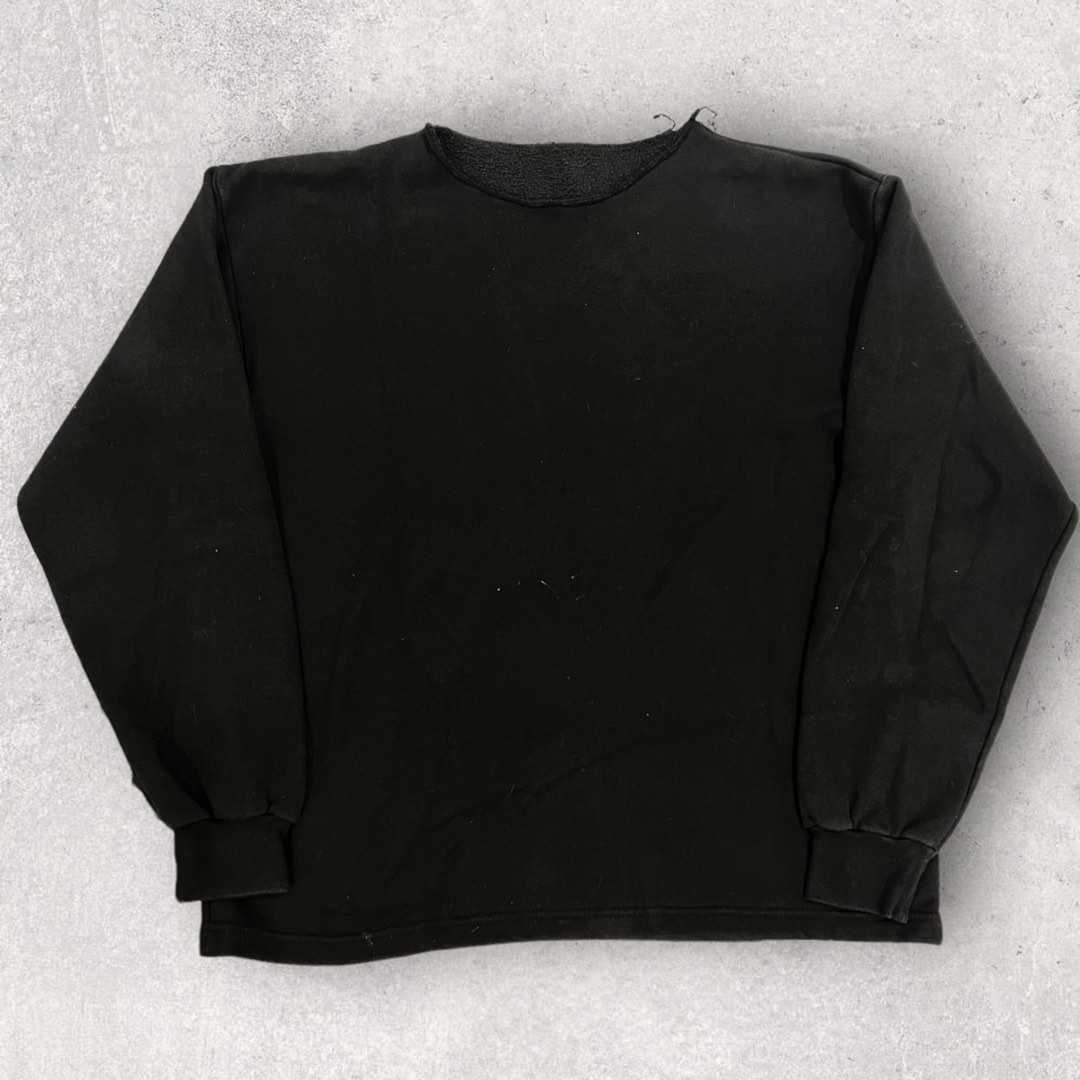 Blank Black Sweater, Men's Fashion 