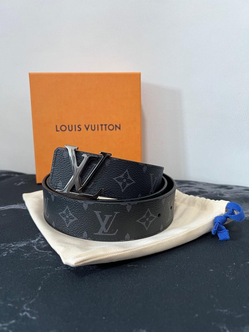 Louis Vuitton LV City Pin 35mm Belt Black Calf. Size 90 cm