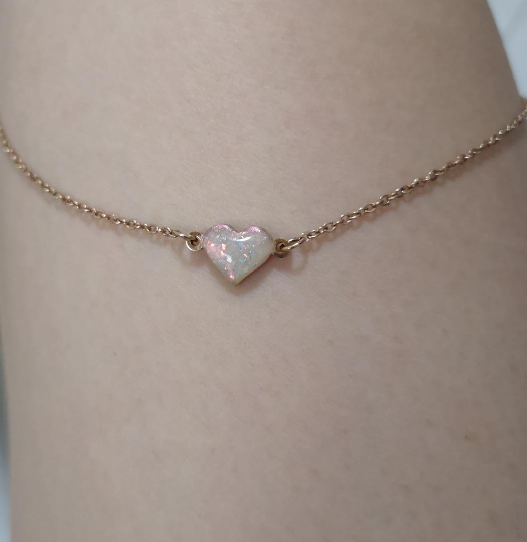 Breastmilk keepsake necklace jewelry 316 stainless steel Rose Gold