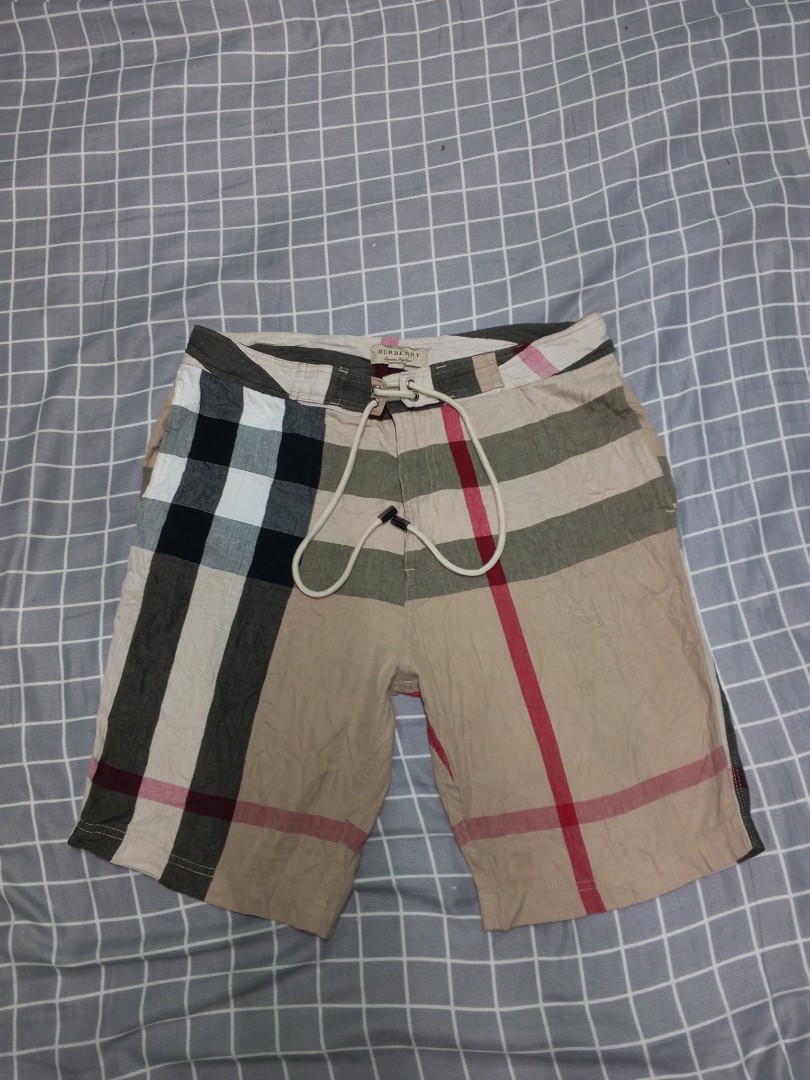 Burberry brit, Men's Fashion, Bottoms, Shorts on Carousell