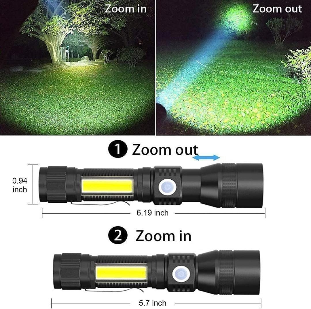 C2930] Rechargeable UV Flashlight, in UV Black Light LED Tactical  Flashlight with Pocket Clip, High Powered 1200 Lumens LED Light Modes  Waterproof for Pet Clothing Detection/Emergency/Camping, Furniture  Home