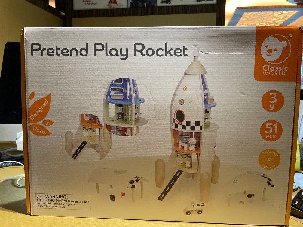Classic World Pretend Play Rocket, Hobbies & Toys, Toys & Games on